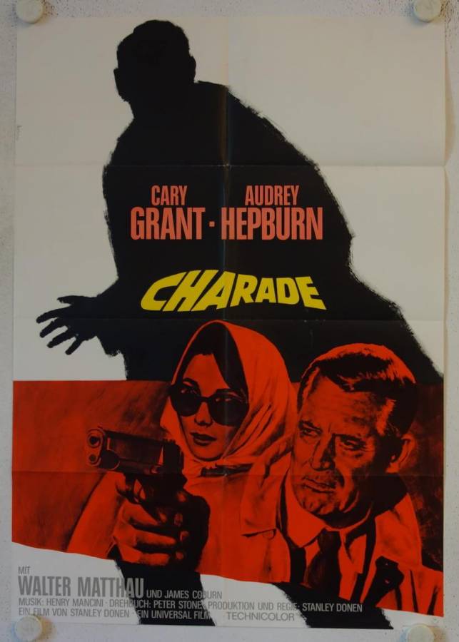 Charade originales deutsches Filmplakat (R60s)